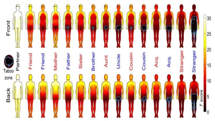 Body Map Index’ Shows Where Men and Women Like to Be Touched Or Not