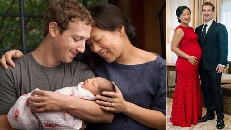 Mark Zuckerberg Facebook CEO and Wife Priscilla Chan Announce Birth of Daughter