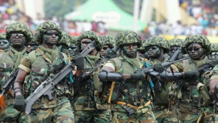 For Which Action Did Ghana Use Its Large Army?