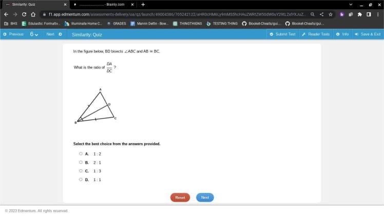 Which Would Prove That ΔAbc ~ ΔXyz? Select Two Options.