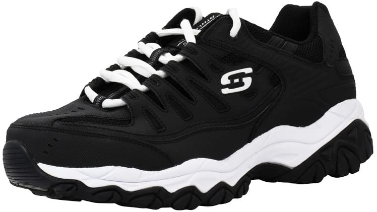 Skechers Men’s Afterburn Memory-Foam Lace-up Sneaker